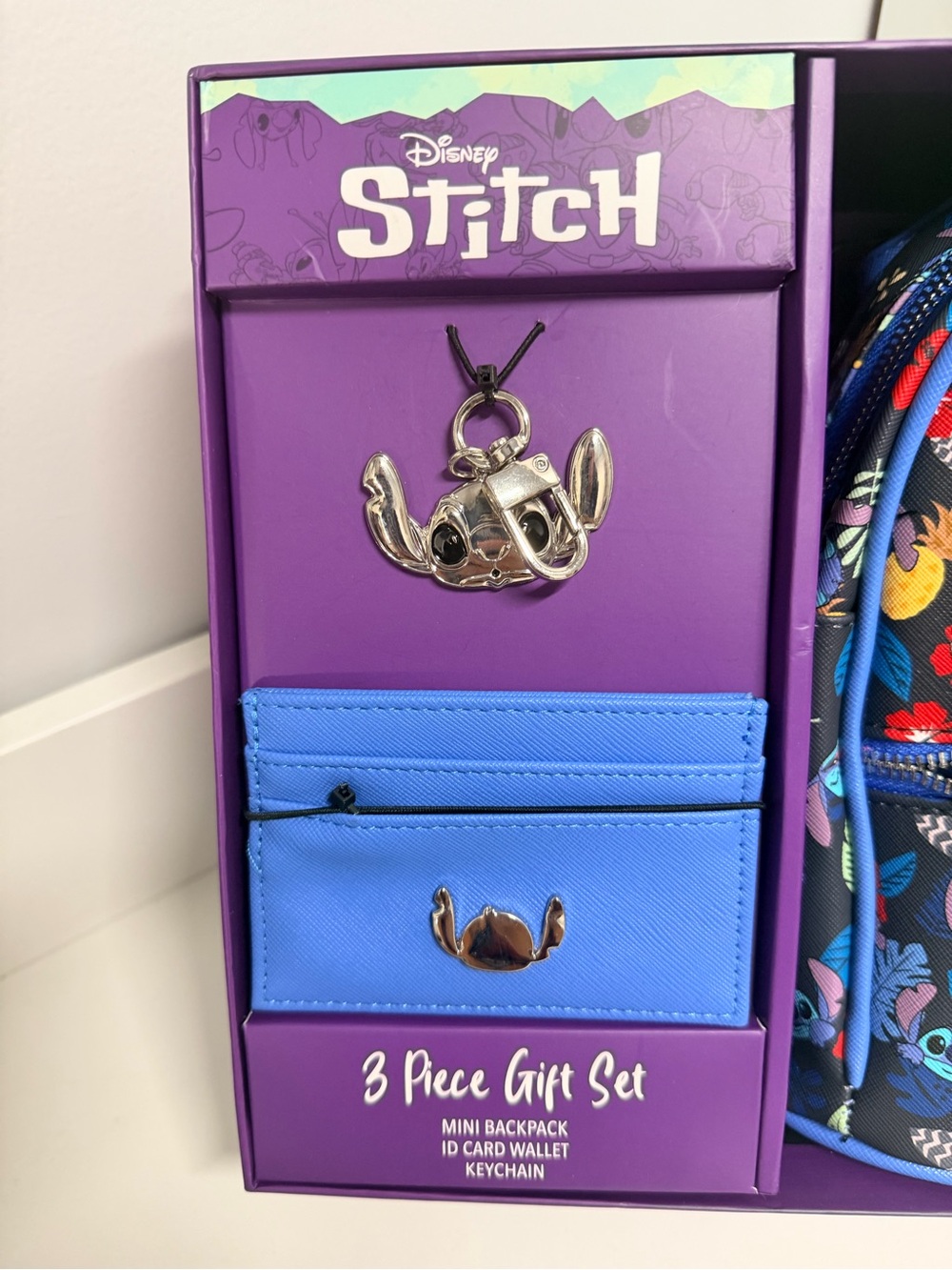 Disney Stitch Kids Mini Backpack & Wallet Set in Blue - Picture 3 of 4